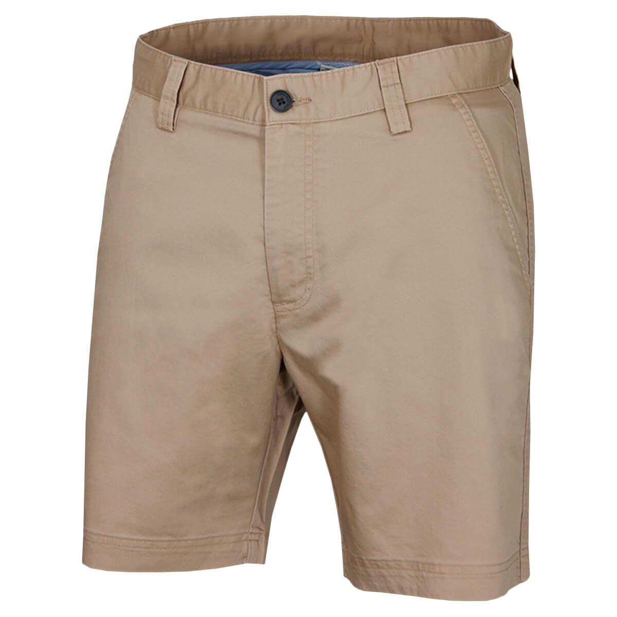 Calvin Klein Mens Campus Chino Lightweight Shorts - Khaki - 34" Waist