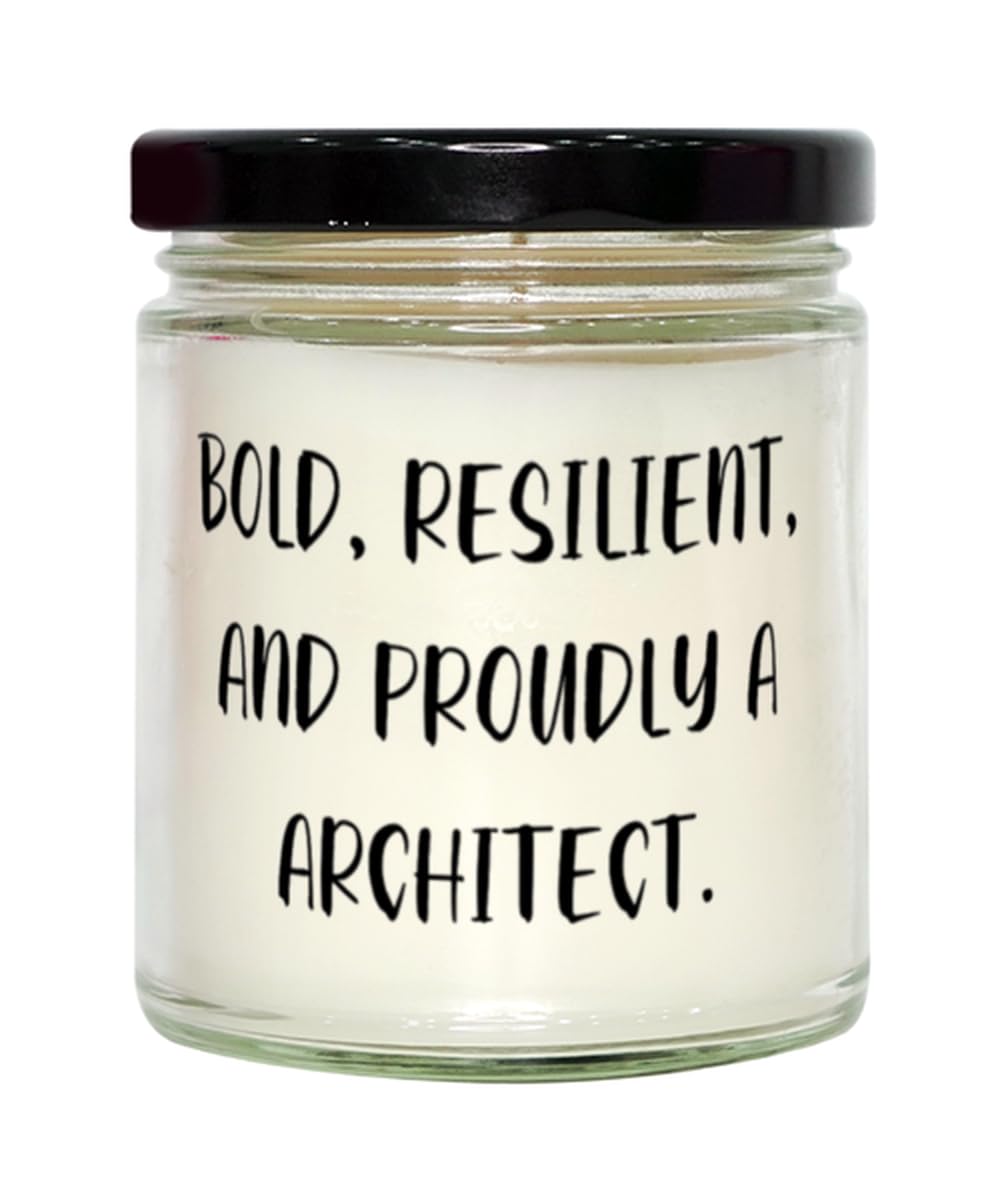 Special Architect Gifts, Bold, Resilient, and Proudly A Architect, Architect Scent Candle from Team Leader, Gifts for Colleagues