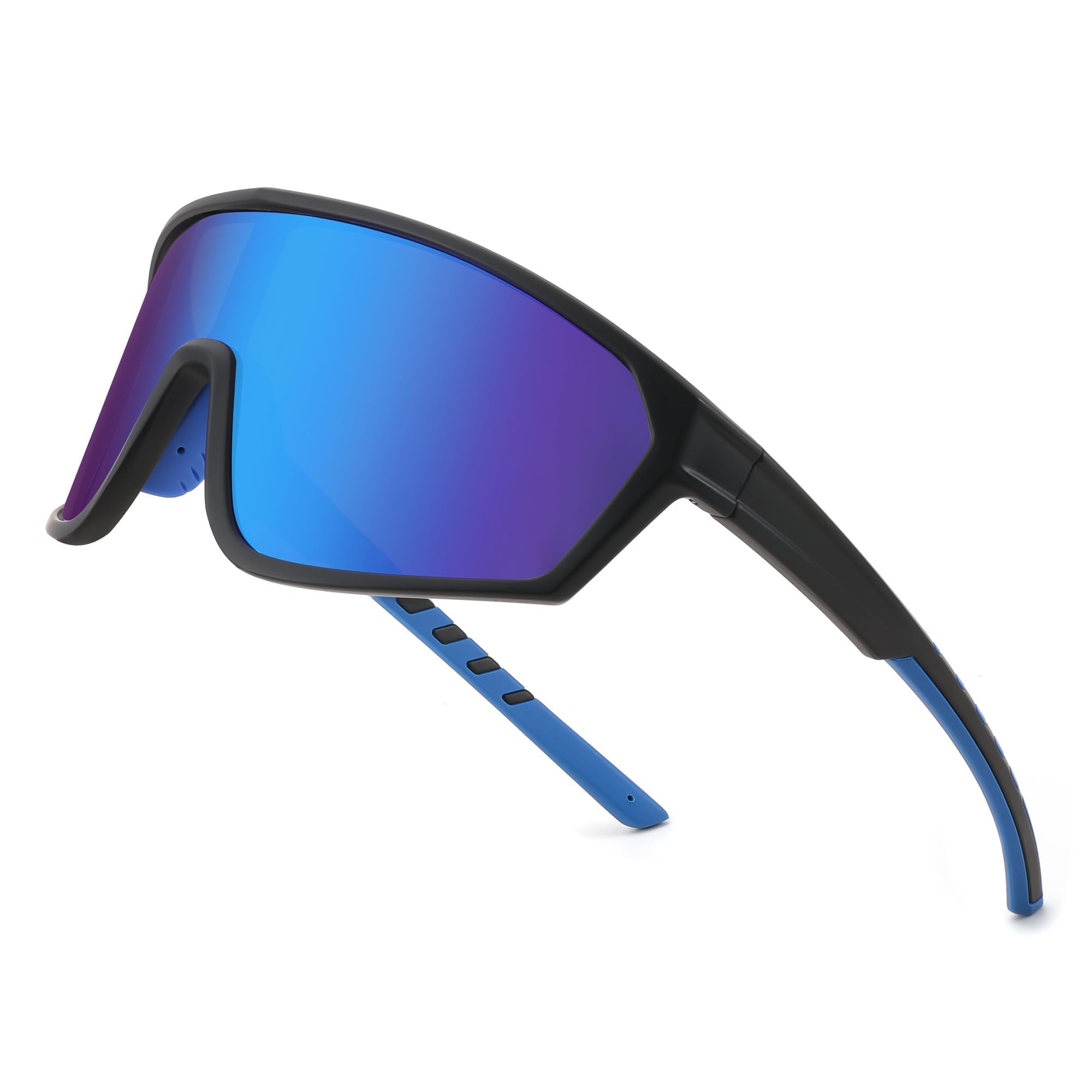 Karsaer Polarized Sports Sunglasses for Men Women Cycling Running Fishing Tac Glasses UV400 Protection E1172, Grey-image-0