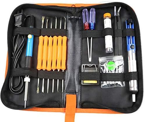 Soldering Occus Blue 60W Adjustable Temperature Electric Soldering Iron Welding Solder Irons Bag Kit - (Color: 110V US Plug)