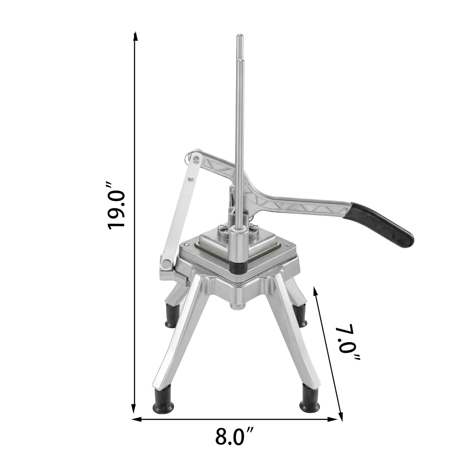 Gewerblicher Gemüseschneider Obstschneider 6 mm 9 12,7 Klinge Kartoffelschneider Tomatenschneider Slicer Manueller,Hohe Stabilität(6mm)