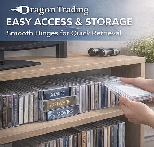 Boîtiers CD DVD 10.4 mm robustes Dragon Trading à plateau transparent protégeant vos disques