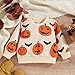 toddler boy halloween outfit Toddler Infant Baby Girls Boys Halloween Outfits Long Sleeve Pumpkin Sweatshirts Trendy Oversized Sweater Clothes for Kids Beige 12-18 Months