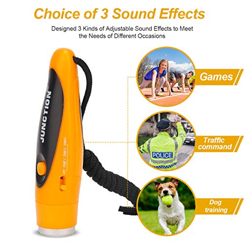 Image of UNIWA Electronic Whistle, Battery Operated Whistle Adjustable 3 Different Loud Whistle Sounds with Lanyard Handheld Electronic Whistles for Referees Volleyball Coaches Teacher, Soccer Sports Whistle