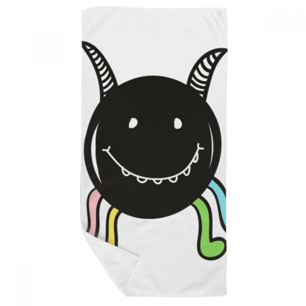 Gant de toilette Univers et Sourire Alien Monstre serviette multicolore 35x70cm