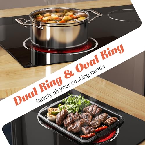 image for Traenvir 4 Burner Electric Cooktop, Built-in 30 Inch Electric Stove To