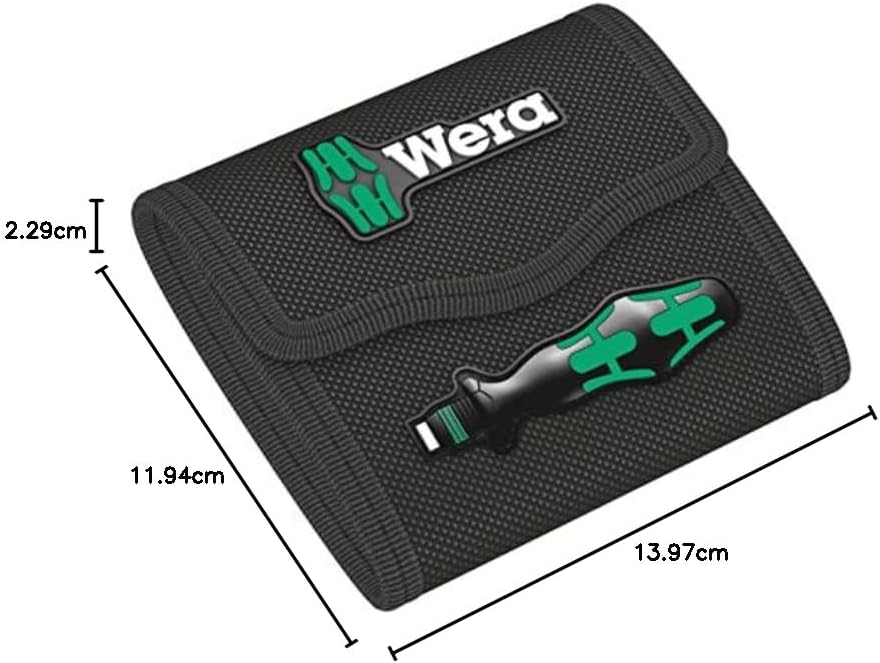 Wera Pouch for up to 17-piece sets Kraftform Kompakt, empty, 140.0 x 119.0 mm, 05671387001