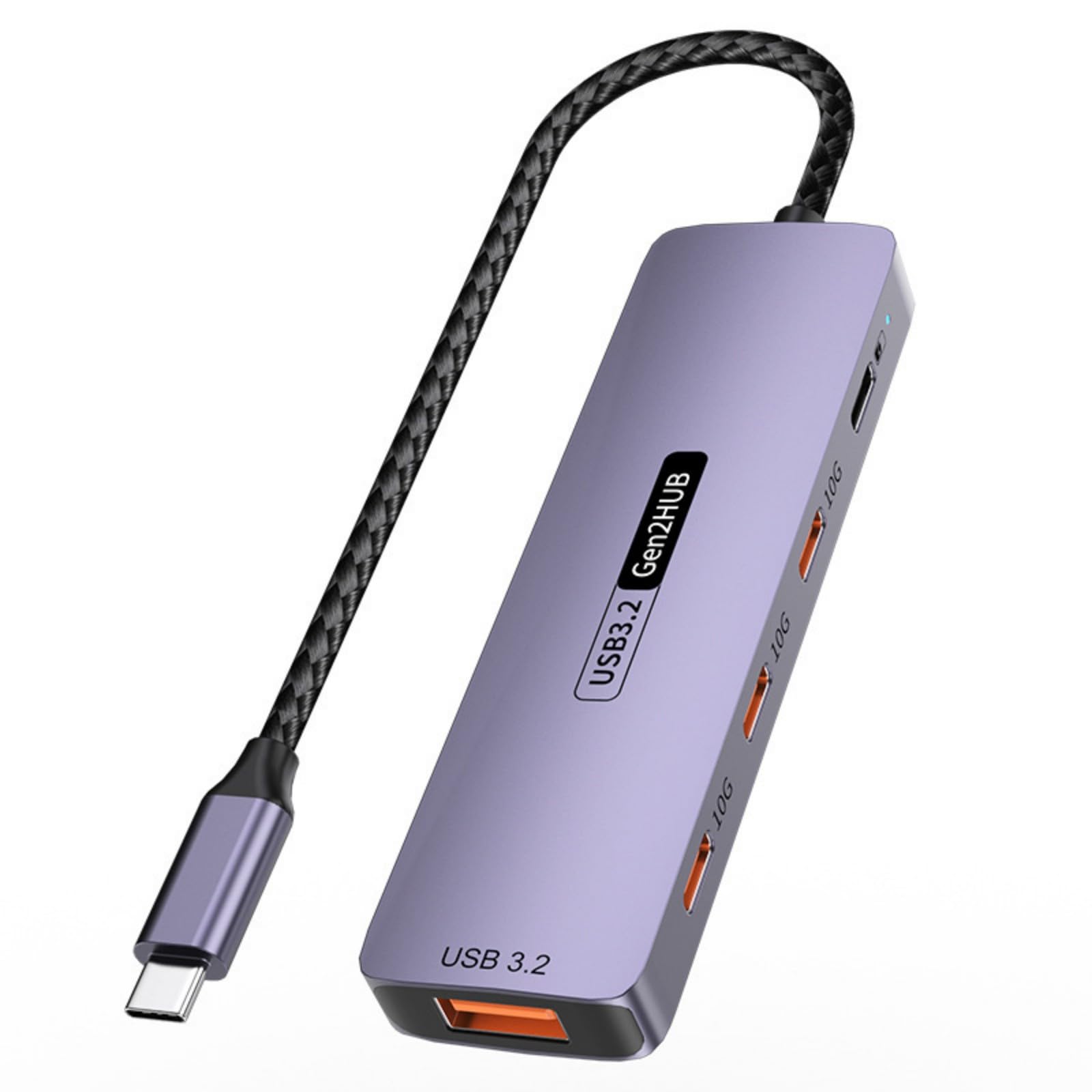 Xjdzineq USB C Hubs 10Gbps with PD100W 140W Fast Charging USB 3.2 Adapters for Laptop Smartphone Tablets 4K HDTV Port