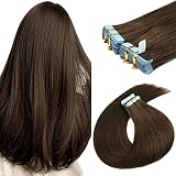 16 inch Tape in Hair Extensions Human Hair Invisible Straight Tape Hair Extensions for Women 20 Pcs/