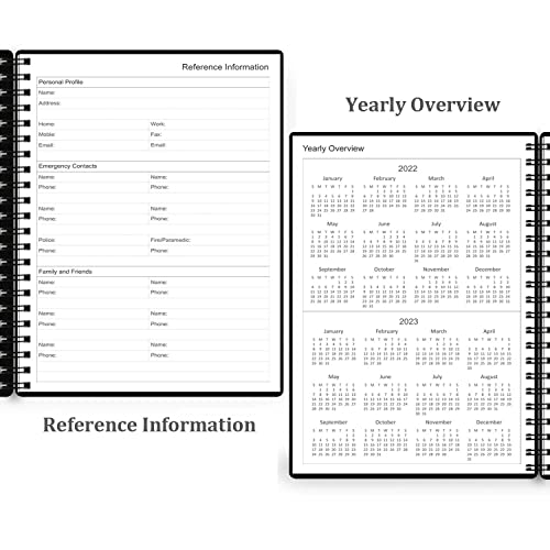 Undated Daily Planner - Undated Planner With Hourly Schedules, 150 Days To Do List Planner, A5 Daily Organizer Notebook To Increase Productivity, Appointment Book For Time Management, 5.8 × 8.2 Inch #TOP3