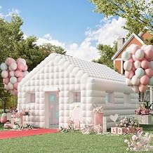EROMMY 20x16.5x12 FT Large White Inflatable Nightclub, Blow Up Party Tent Portable with 950W Blower, Disco Night Club Tent for Adult Birthday Party Business Rental