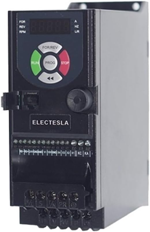 ETURBEV ES100 VFD Inverter showing terminal block connections