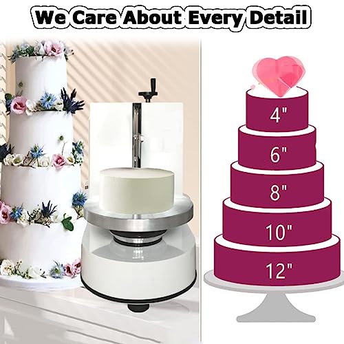 Máquina para glaseado de Pasteles, alisadora automática para glaseado de Pasteles - Herramienta portátil para Decorar y recubrir, Ideal para Pasteles de cumpleaños y repostería.