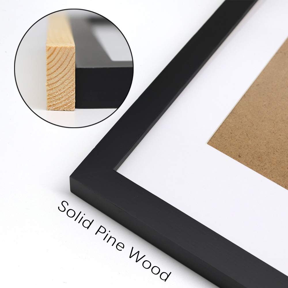 Buy SILD A3 Frame With Mount For A3/A4 Picture Frames, Certificate Frame or Poster frame, Black