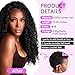 Human Crochet Hair for Black Women Deep wave Crochet Human Hair Bundles 18 Inch 100g Pre-Separated Feather Crochet Human Hair 100 Strands Natural Black