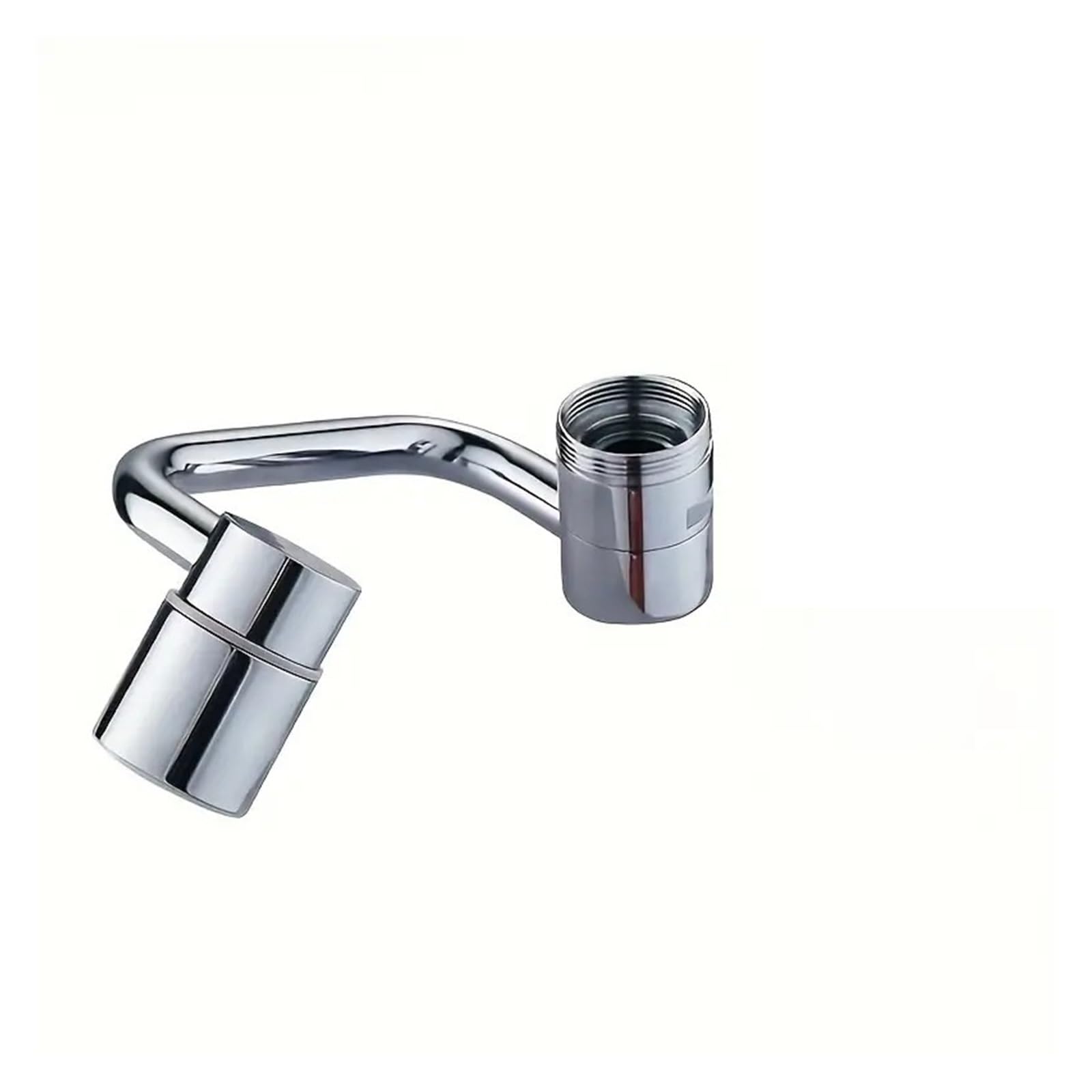 1080° Swivel Stainless Steel Kitchen Faucet Extender for Kitchen Faucet(Silver)