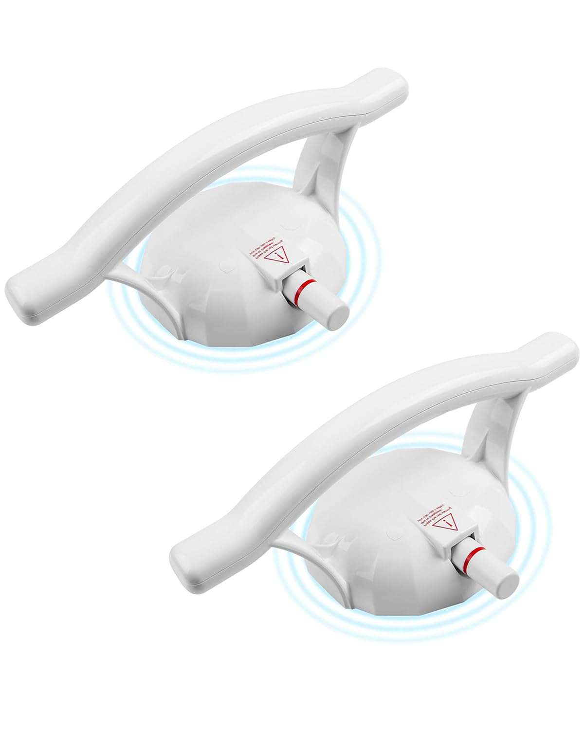 OUUTMEE 2 Stück Duschgriff mit Saugnapf für Senioren Haltegriff Dusche Ohne Bohren Rundes Saugnapf-Handlauf Starke Saugkraft,Geeignet für Badezimmer-Duschgriffe für ältere Menschen und Kinder,Weiß