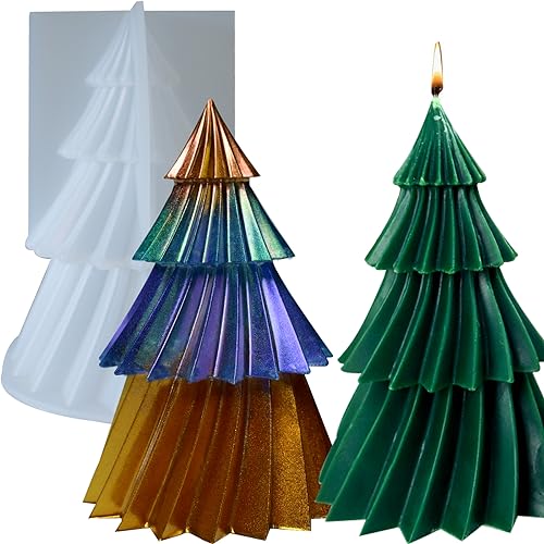 La mejor selección de Arbol molde para comprar hoy. 41 ZQYSING - Moldes para velas de árbol de Navidad, moldes de silicona para árbol de origami de 4.8 pulgadas para hacer velas, aroma, cera de soja, moldes de resina de árbol de...