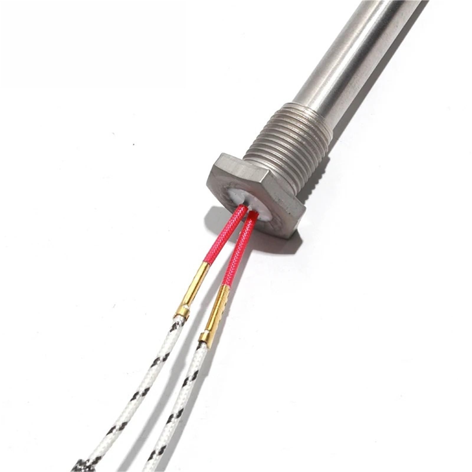 12V 24V 36V M16 Gewinde Patrone Heizelement mit Mutter 12x100MM 50W/100W/200W Spannung Heizstab 1Stk(24V_150W)