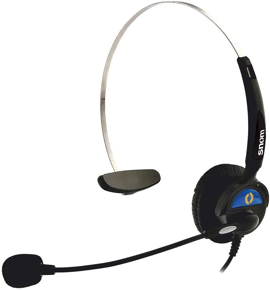 SNOM HS-MM2 Monoaural headset for Snom 320/360 VoIP/SIP Telephones; 1122