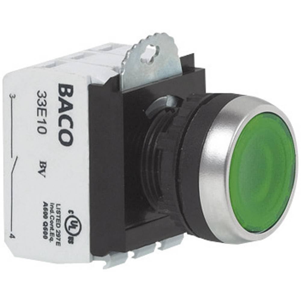 Baco L21AH50L Bouton Poussoir à Pression collerette Plastique, chromé Blanc 1 pc(s)