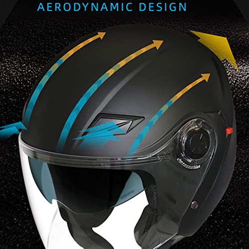Casque vintage à face ouverte homologué ECE pour éliminer les reflets