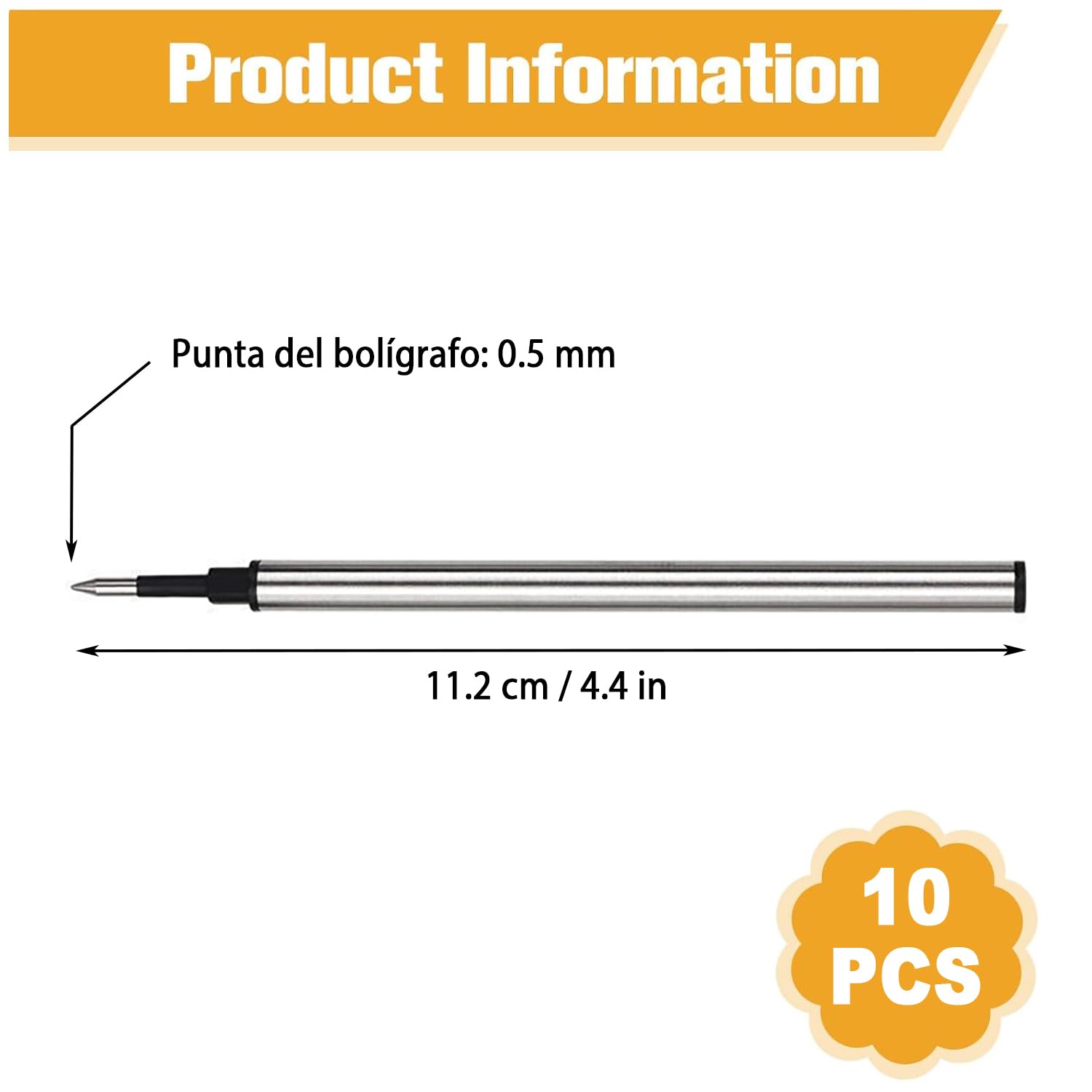 Bic - Bolígrafo Cristal Re'new De Tinta Negra Con 2 Recambios, Metálico
