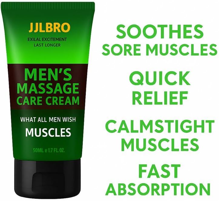 Male Massage Cream for Men, Body Gel with Oil for Men's Muscles, Re-Vitalize Massage Enlargement Cream, Enhance Size and Performance – Get Bigger Thicker and Stronger (Extra Strength) - Image 4