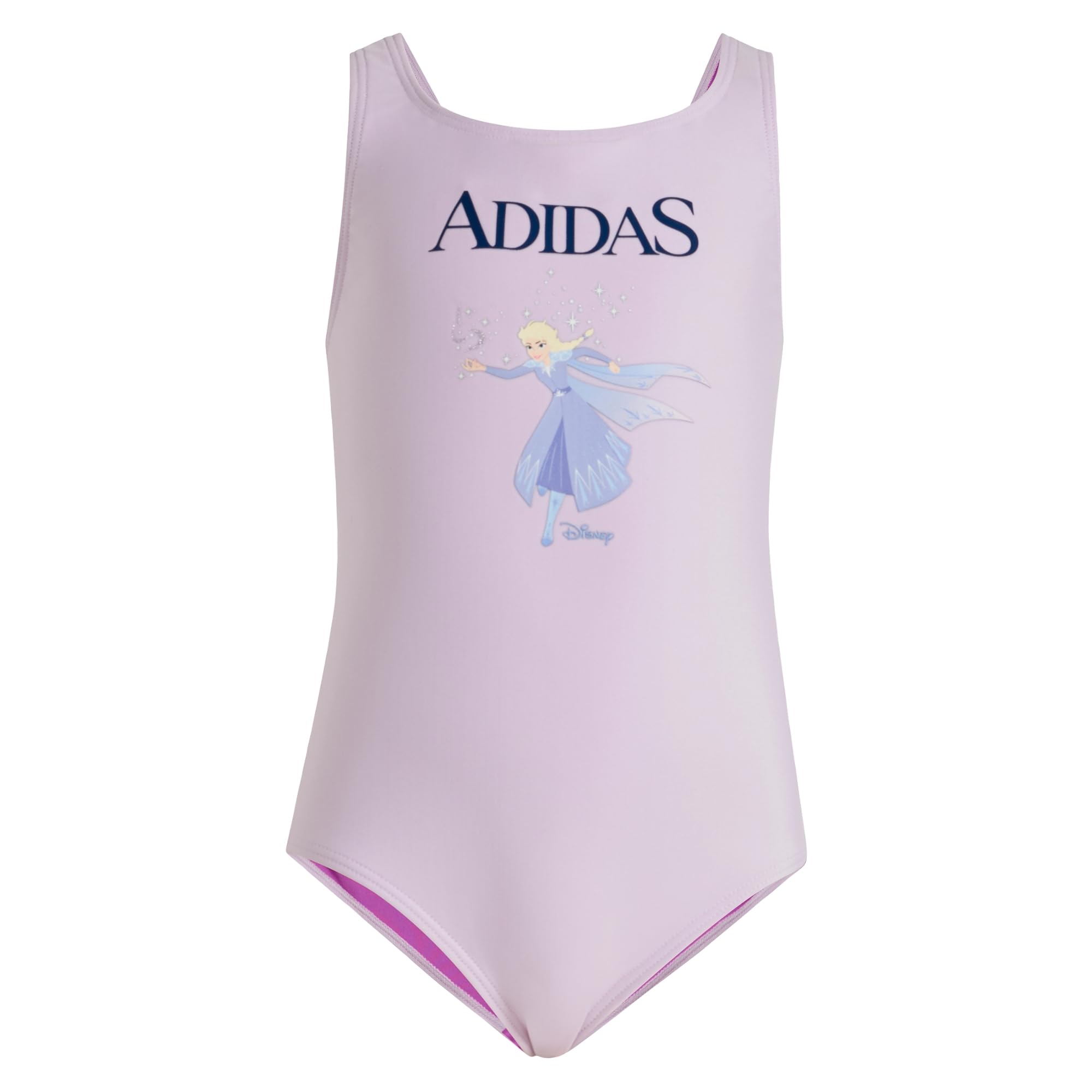 adidas Girl's Disney Frozen Swimsuit, ice Lavender, 9-10 Years