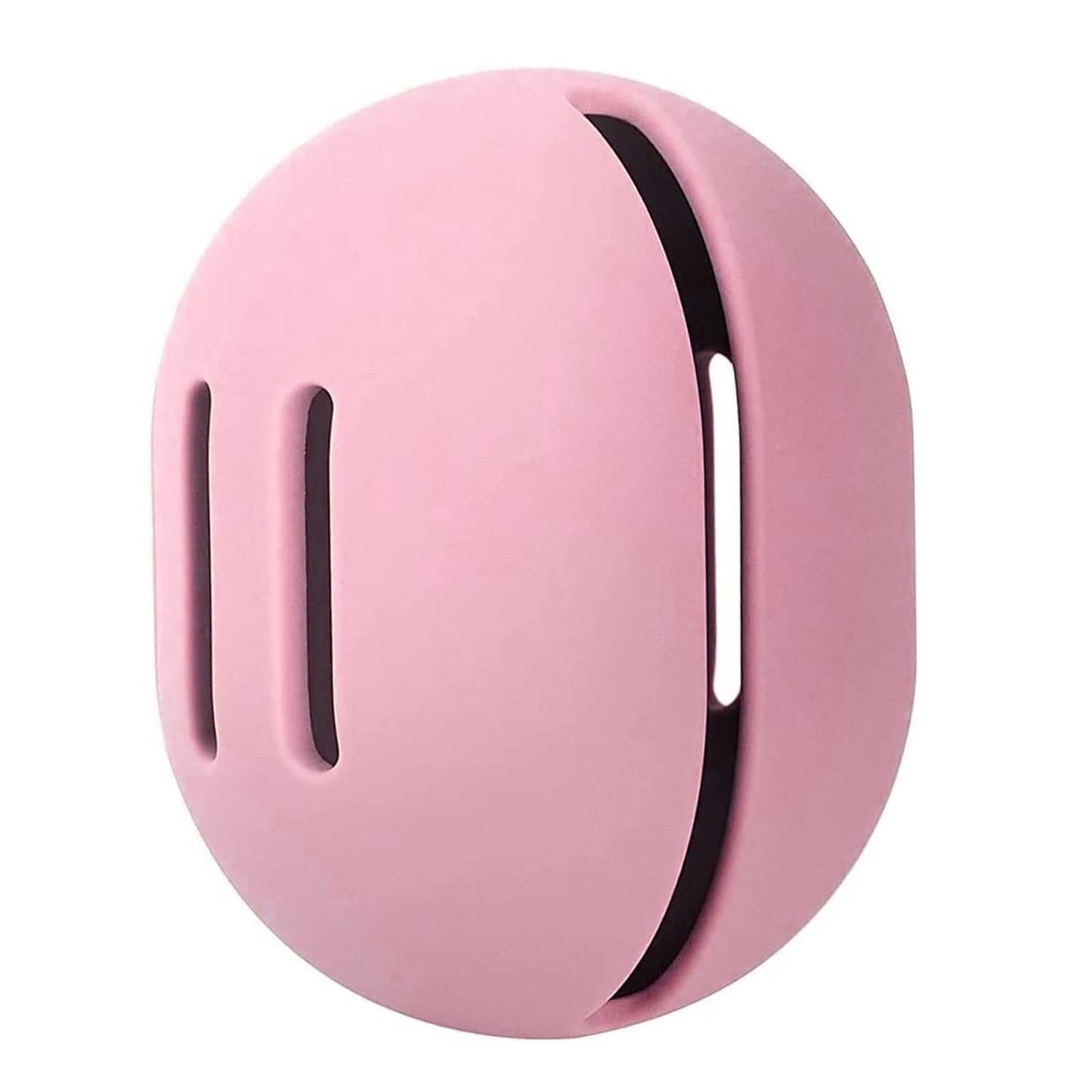 Excefore Makeup Sponge Holder, Portable Cosmetic Blender Silicone Travel Drying Case, Beauty Egg Storage Box Powder Puff Container, Makeup Puff Protective Carrying Container (Pink, 1 Pack)