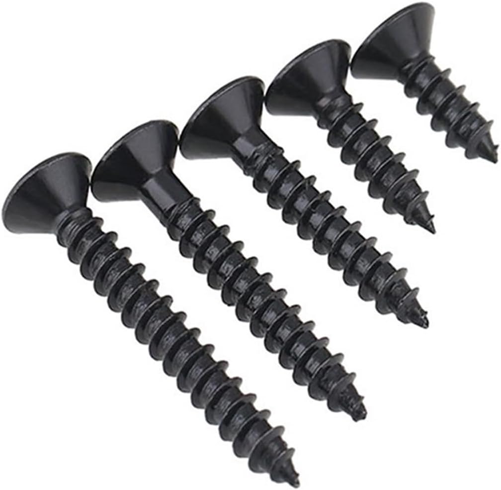 Black 8.8 Countersunk Head Hex Hole Tapping Screws KA Nail Hex Socket Countersunk Cap Self Tapping Screws M3M4M5M6 20 pcs Color 35mm, Size M620PCS