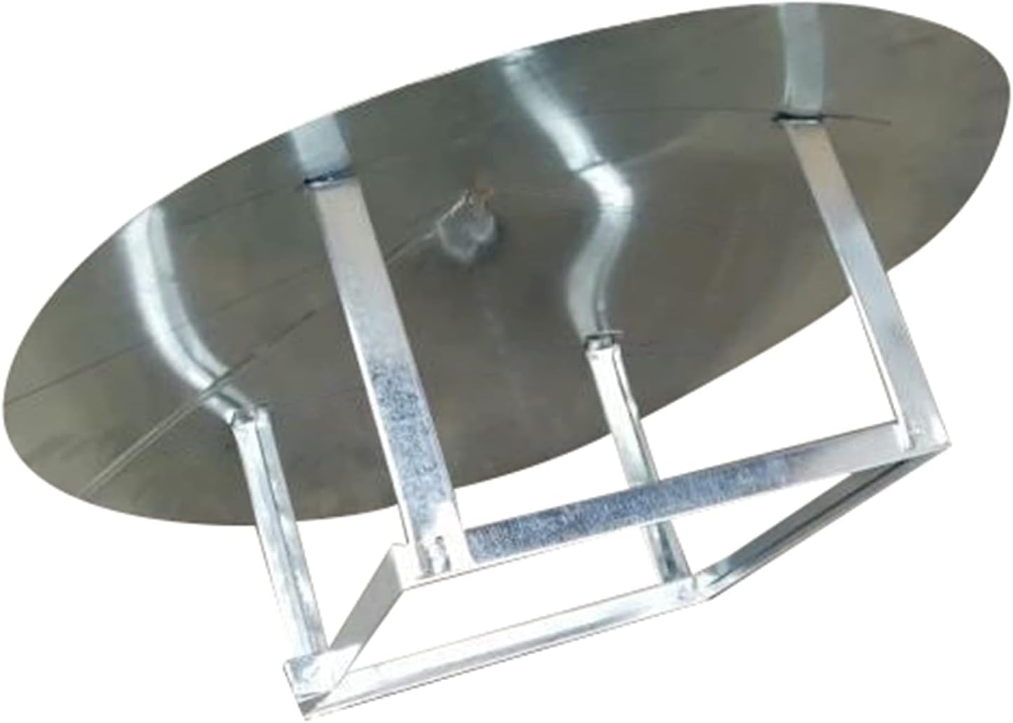 PBWERIGL Stainless Steel Roof Ventilator, Round Chimney Cowl Cap Vent Rain Galvanized Iron Duct(110mm)