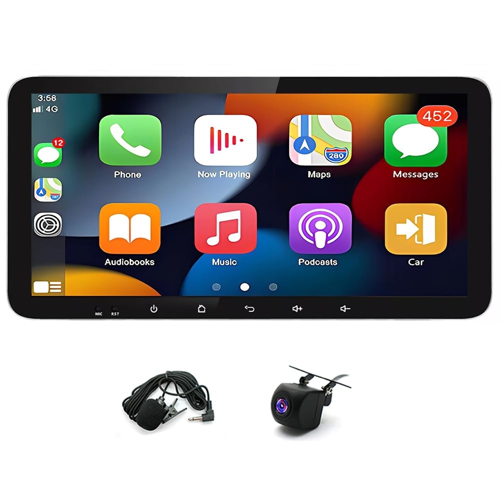 Android 13 Car Radio Stereo 10 6 Touch Screen Carplay Android Auto with GPS WiFi Mirror Link Bluetooth
