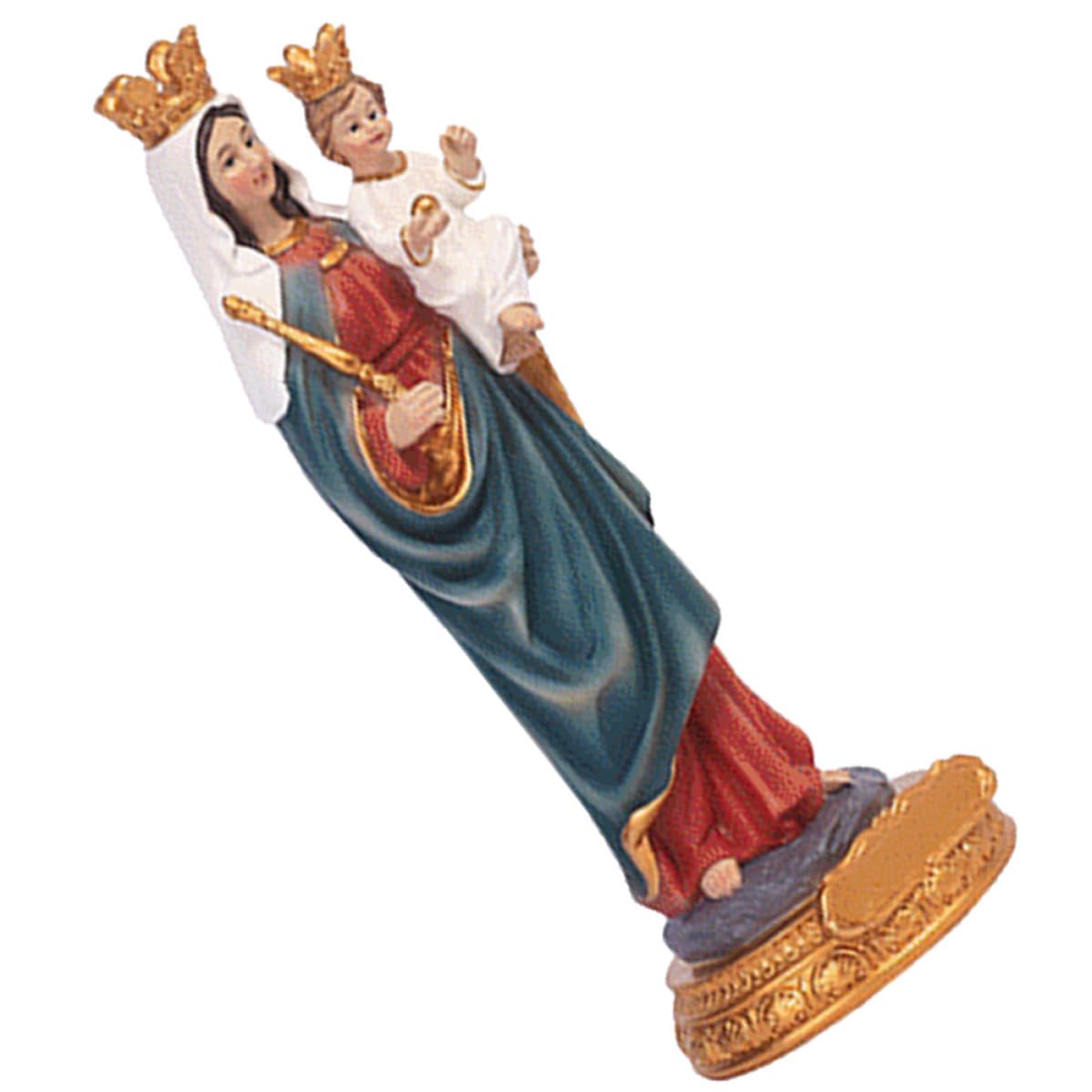 Statue Vierge avec Enfant VICASKY en résine artisanale pour intérieur élégant