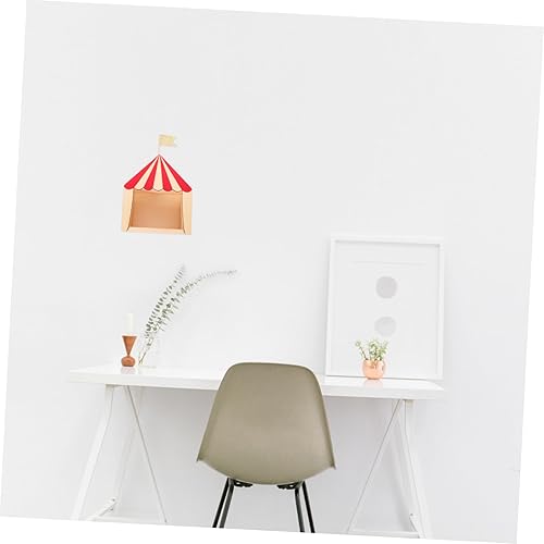 Miniatura 9 de 1 unidad de teatro cabina de pared para niños, estantes de pared, decoraciones de la casa, decoraciones para salas de almacenamiento de circo, caja