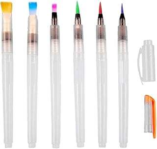 HUIOP Pincel de água Pincéis de pintura em aquarela Pincel de aquarela Caneta de aquarela Caneta de pintura em aquarela Conjunto de pincéis de pintura de detalhe de pincel de água