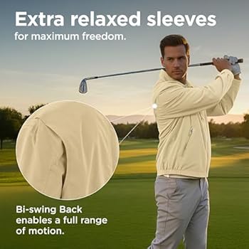 London Fog Jaqueta de golfe masculina Auburn com zíper frontal