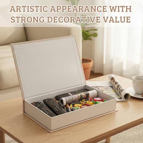 Deko Buch Box Aufbewahrung, Decorative Book Box, Stapeln Buchattrappe Box, Buchattrappe Aufbewahrungsbox, Dekorative Bücher, für Wohnkultur, Büro, Wohnzimmer, Regal Deko Display