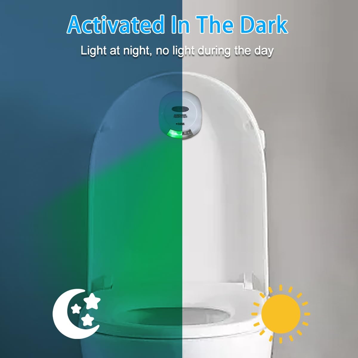 Battery Powered Body Sensing Automatic LED Light Motion Sensor Activated Night Lamp Bathroom Toilet Bowl Light