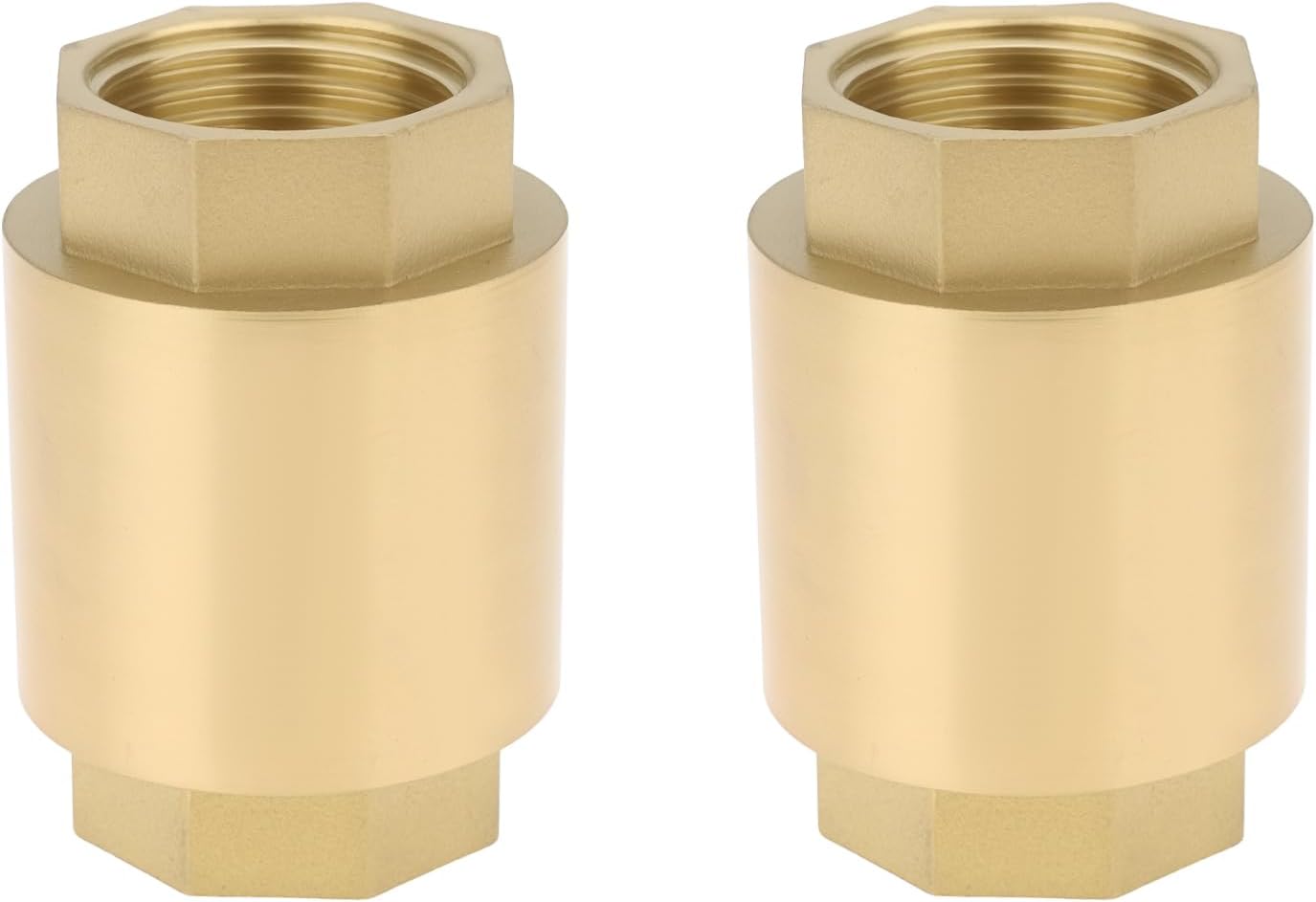 ECSiNG 2pcs 1/2 BSP Female Brass Non Return Valve Check Valve for Air Water