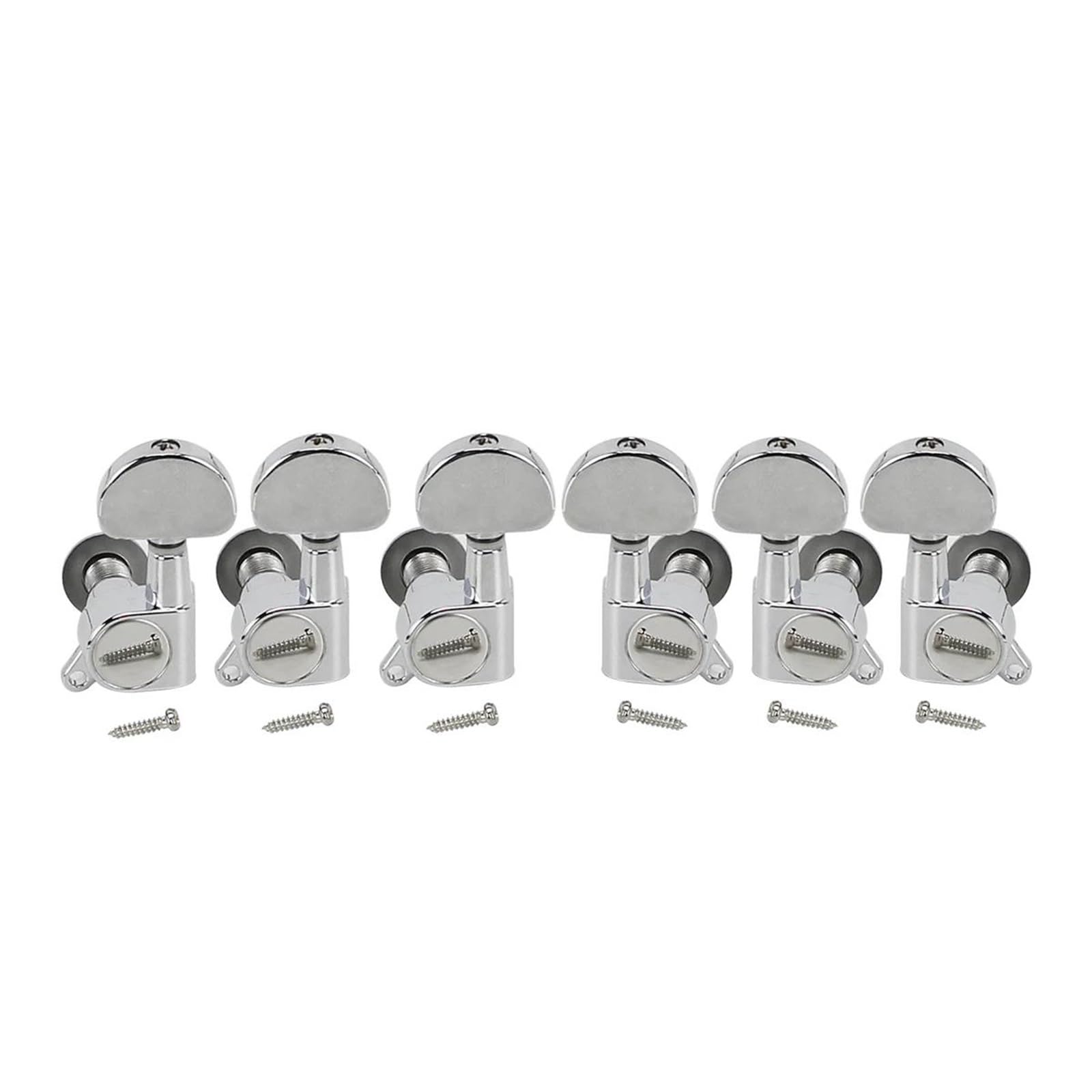 Clavijas De Guitarra Selladas 3L3R Sintonizadores Clavijas Afinación 6 Uds(Chrome)