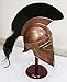 Medieval griego espartano Corinthian casco con penacho de color negro armadura casco