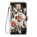 Produktbild Phcases Huawei Mate 30 Lite/Nova 5i Pro Handyhülle, Brieftasche flip PU Leder ledercaseHülle Kartenfächer [3D Oberfläche] Ultra Glatte Berührung für Huawei Mate 30 Lite/Nova 5i Pro-Rose.