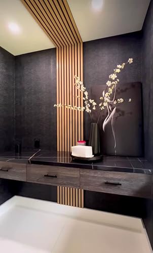 6 Pieces Wall Panels For Your Home/Office Or Any Residential/Commercial/ - Improvement Pvc For Interior Use Only Upgrade Your Wall With Our Amazing Wall Panels. (Oak) #TOP1