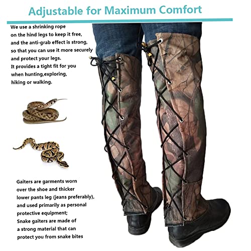 Uziah Anti-Bite Snake Leggings,Snake Gaiters, Protects Against Snake Bite Of All Types Of Rattlesnakes, Adjustable Size Fits For Men And Women #TOP2