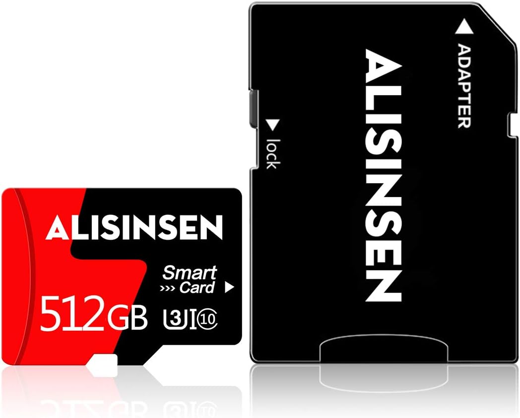Best Micro SD Card 512GB Memory Card Class 10 High Speed Micro Memory Card with A SD Card Adapter for Android Smart-Phones/Camera/Tablets/Surveillance Tachograph(512GB)
