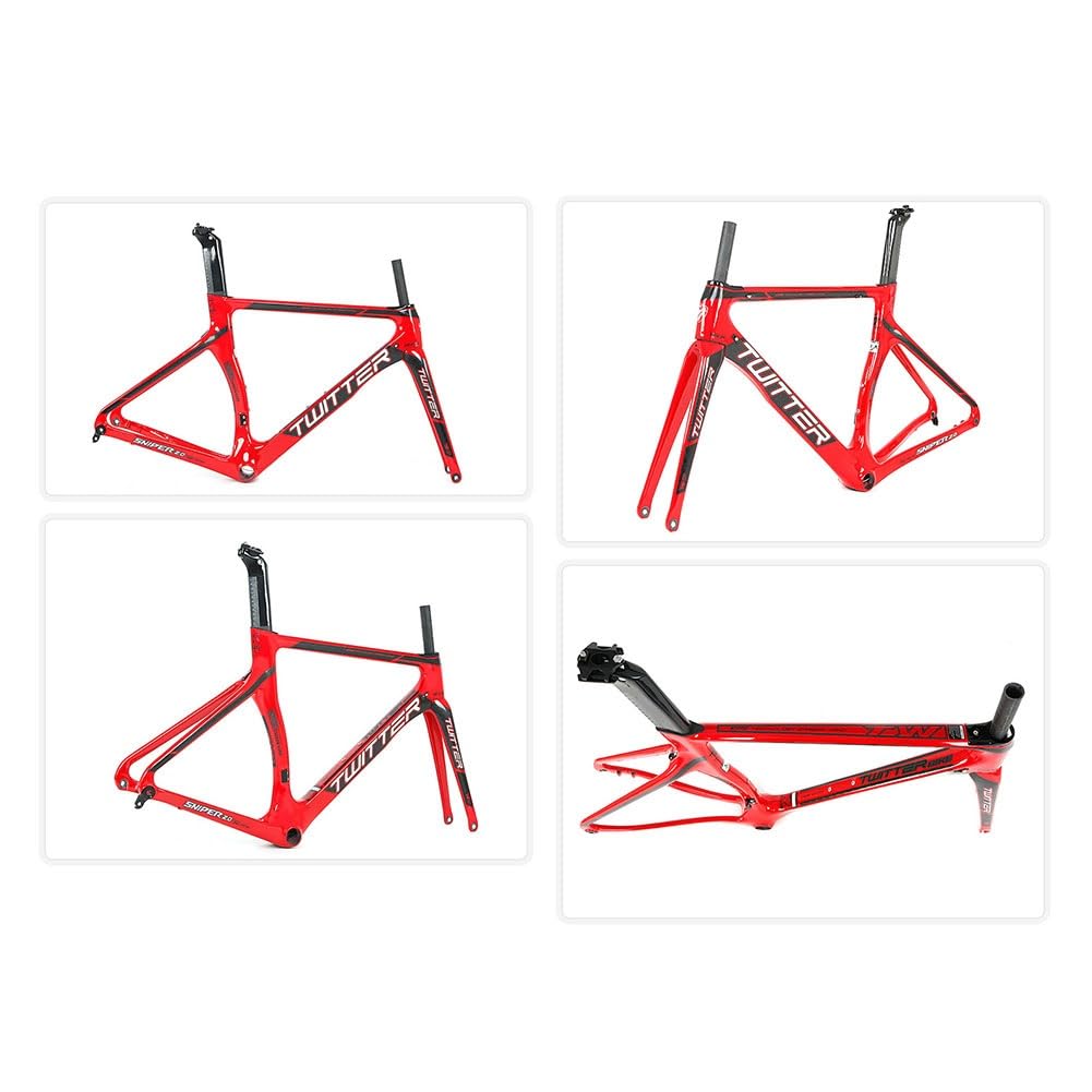 Amazon.co.jp: ロードバイクフレーム カーボンファイバー フレーム