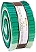Robert Kaufman 2-1/2" Strips Kona Cotton Lush Lagoon 40 Piece