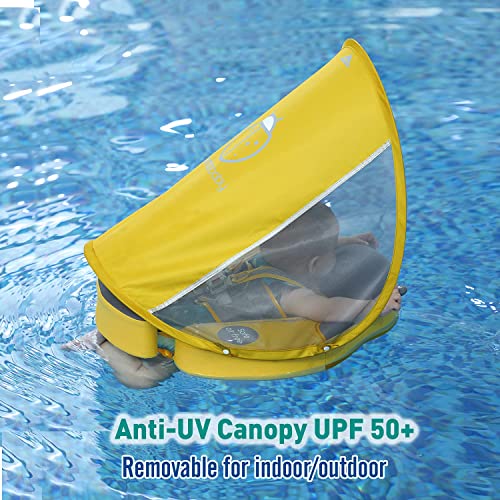 Preself Baby Float Swim Trainer Over Upf 50+ Sun Canopy Ladybug Mambobaby Infant Soft Solid Infant Pool Float (Pink) #TOP5