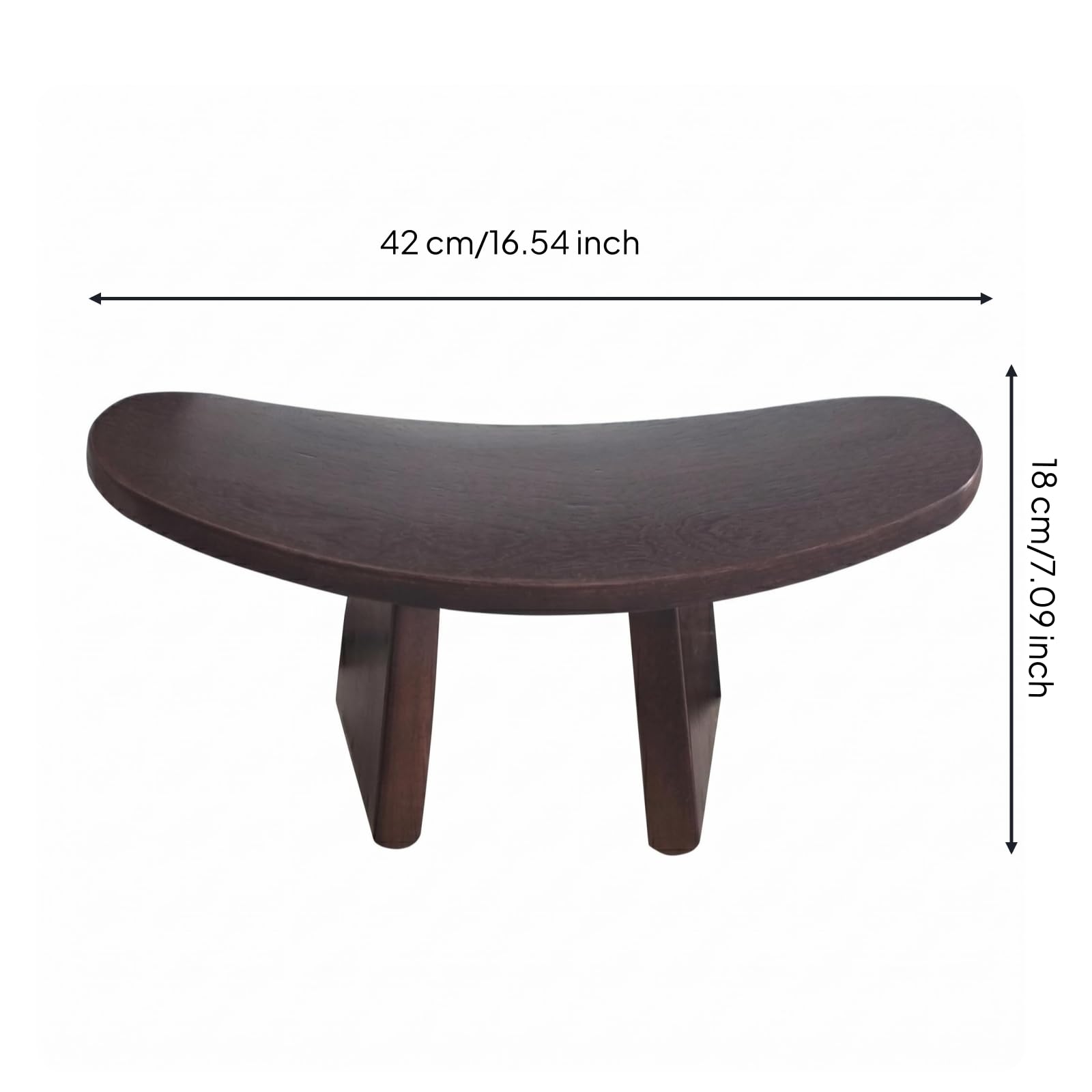Sedia Meditazione Compatta in Legno Poplar Inginocchiatoio Ergonomica Superficie Liscia Struttura Solida Adatta per Meditazione Relax Ambiente Domestico, 42 21 18 CM, Marrone